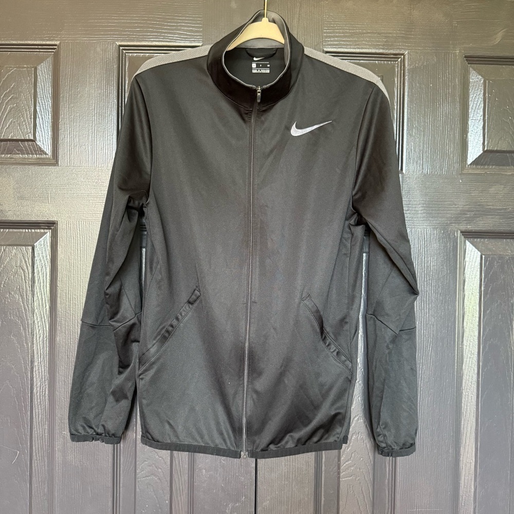 Nike Dri-Fit Mens Size S Black Full Zip Training Activewear Jacket